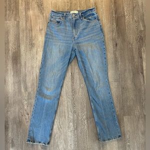 Abercrombie & Fitch ultra high rise 90s slim straight jeans